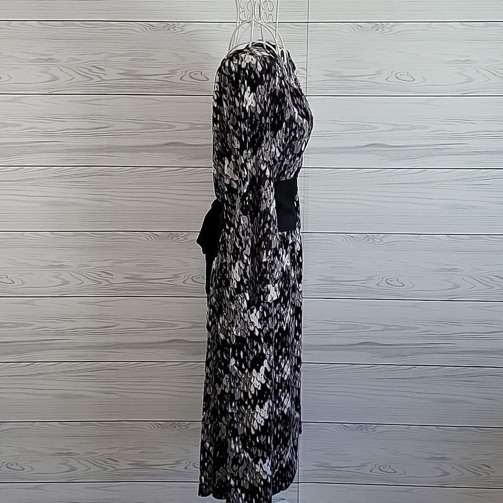 Alfani business casual midi dress - grey & black Women's Size L - Picture 5 of 12